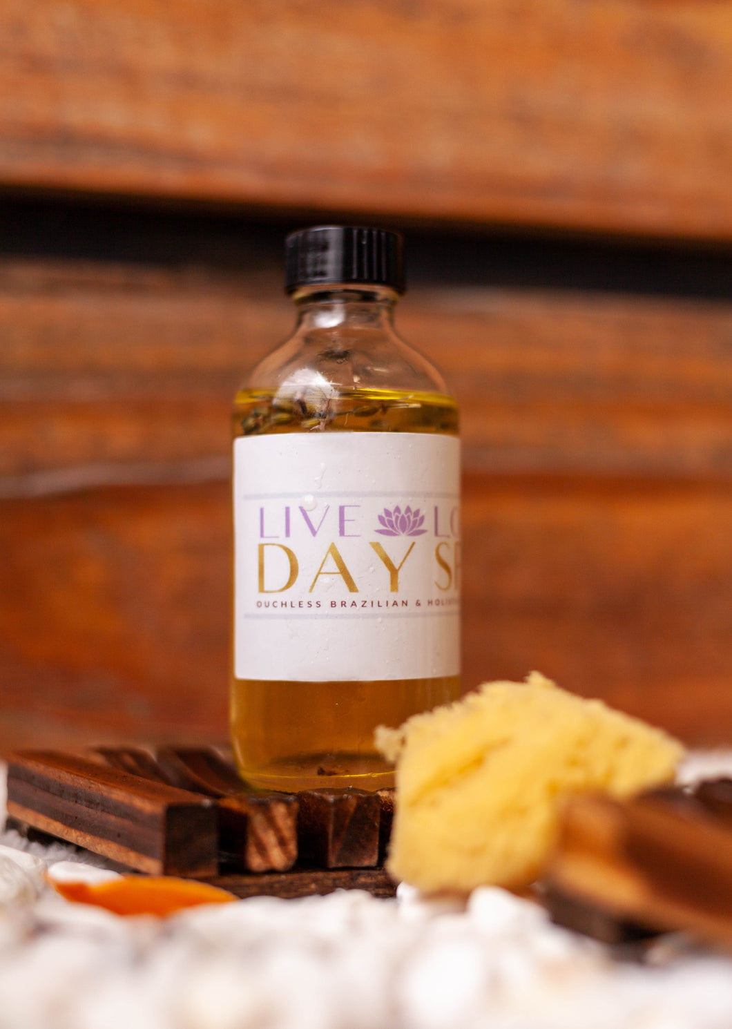 Liquid Gold. Lavender infused body and hair oil